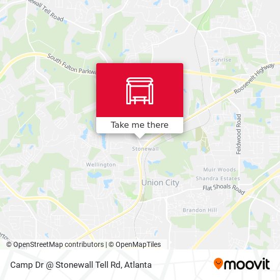 Camp Dr @ Stonewall Tell Rd map