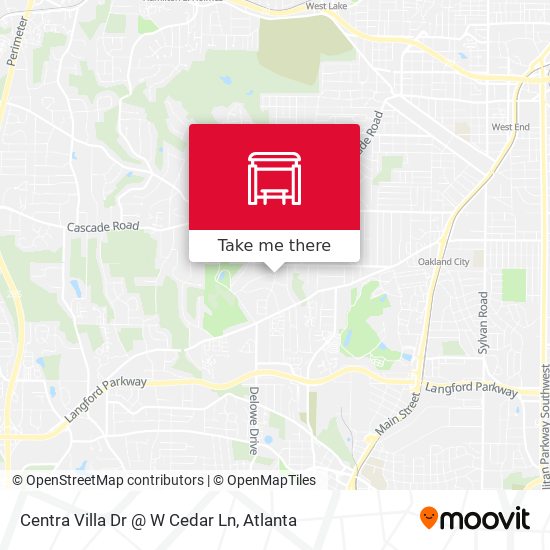 Mapa de Centra Villa Dr @ W Cedar Ln