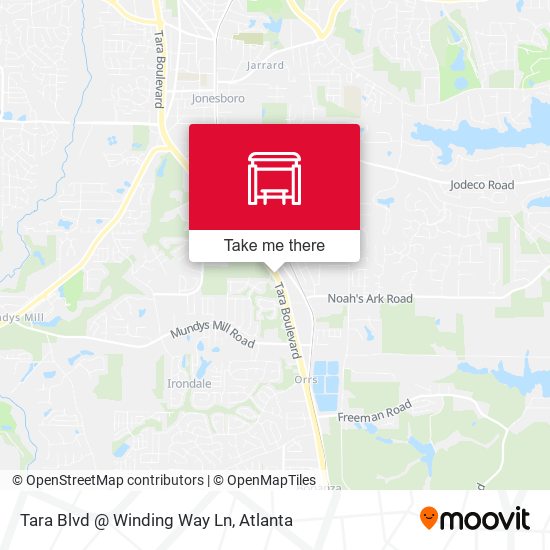 Tara Blvd @ Winding Way Ln map