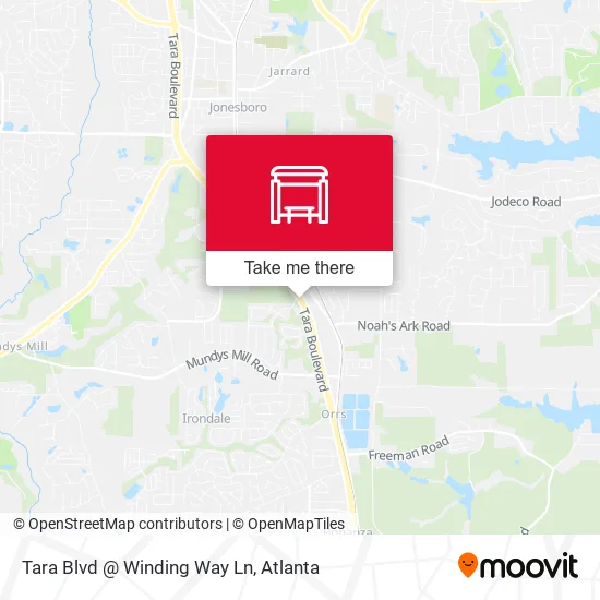 Tara Blvd @ Winding Way Ln map