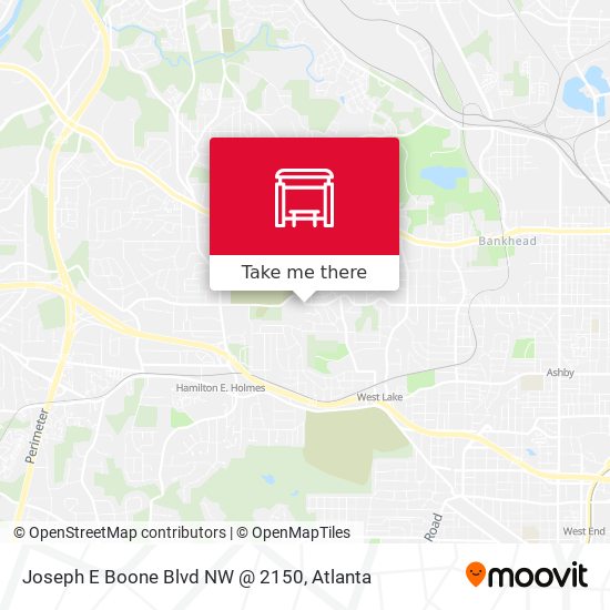 Mapa de Joseph E Boone Blvd NW @ 2150