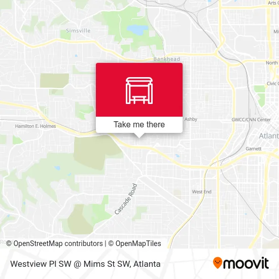 Westview Pl SW @ Mims St SW map
