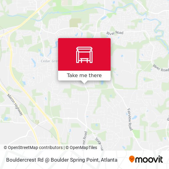 Bouldercrest Rd @ Boulder Spring Point map
