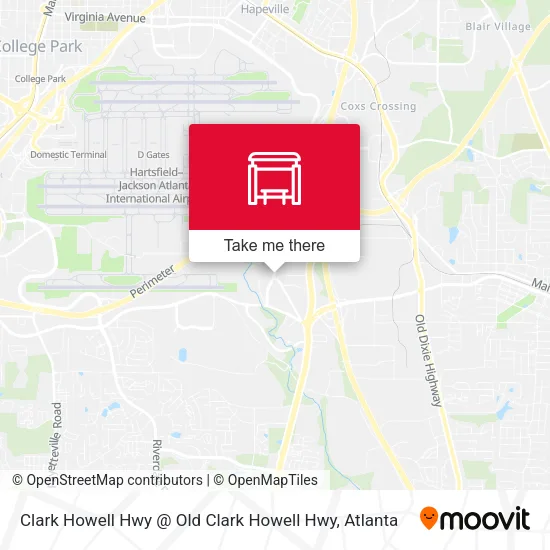 Clark Howell Hwy @ Old Clark Howell Hwy map
