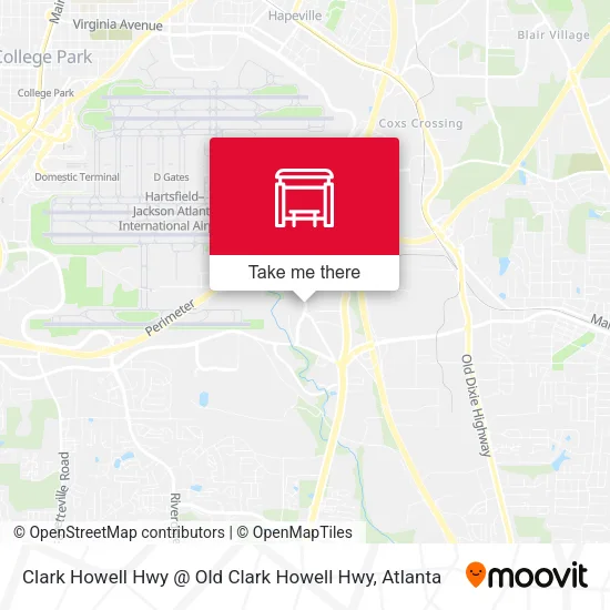 Clark Howell Hwy @ Old Clark Howell Hwy map
