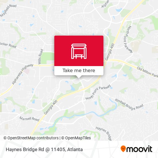 Haynes Bridge Rd @ 11405 map