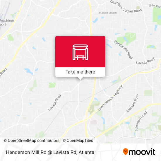 Mapa de Henderson Mill Rd @ Lavista Rd
