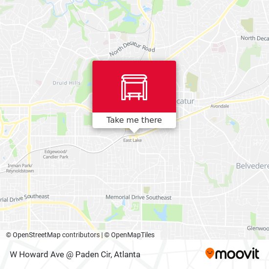 W Howard Ave @ Paden Cir map