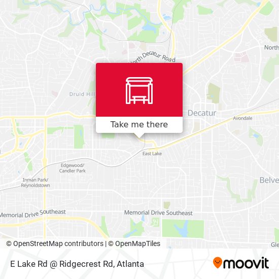 E Lake Rd @ Ridgecrest Rd map