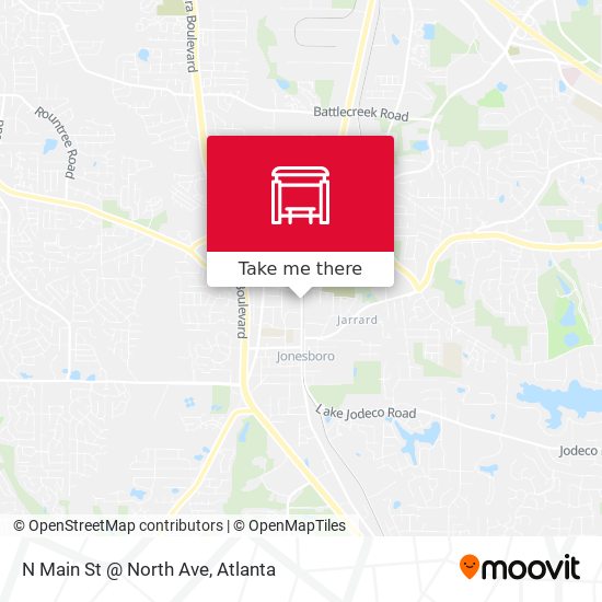 N Main St @ North Ave map