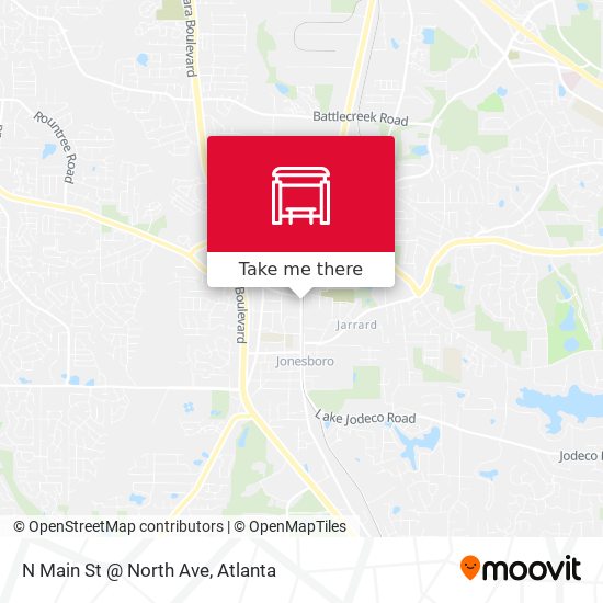 N Main St @ North Ave map