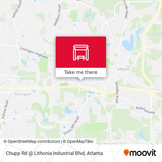 Mapa de Chupp Rd @ Lithonia Industrial Blvd