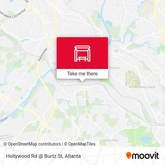 Mapa de Hollywood Rd @ Burtz St