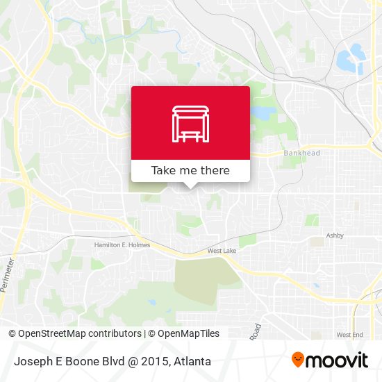Mapa de Joseph E Boone Blvd @ 2015