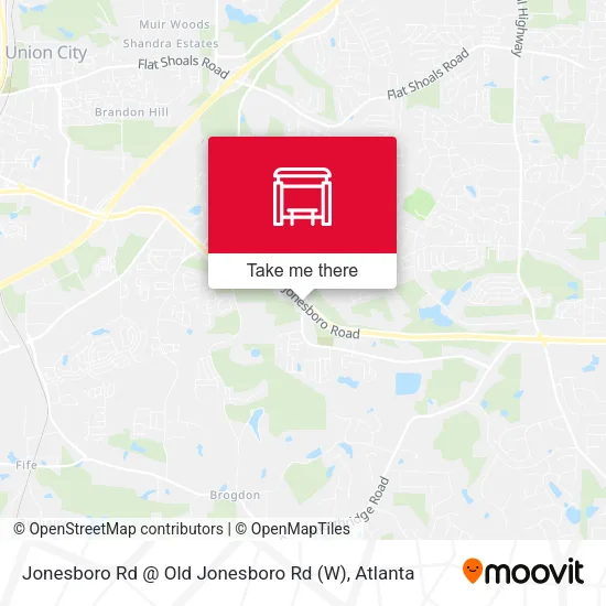Jonesboro Rd @ Old Jonesboro Rd (W) map