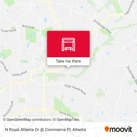 N Royal Atlanta Dr @ Commerce Pl map