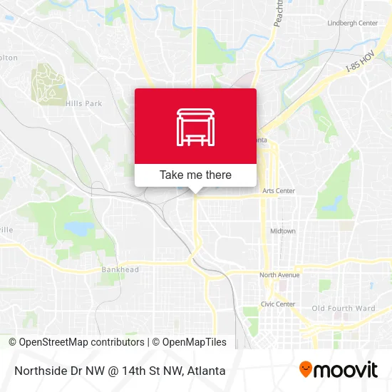 Mapa de Northside Dr NW @ 14th St NW