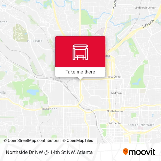 Northside Dr NW @ 14th St NW map