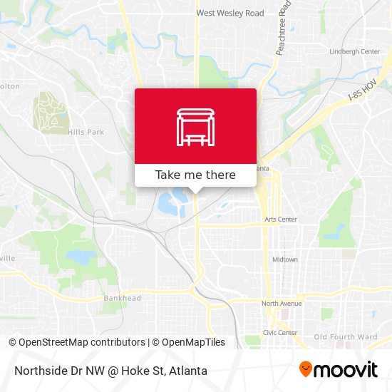 Mapa de Northside Dr NW @ Hoke St