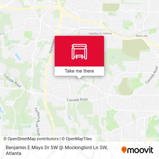 Benjamin E Mays Dr SW @ Mockingbird Ln SW map