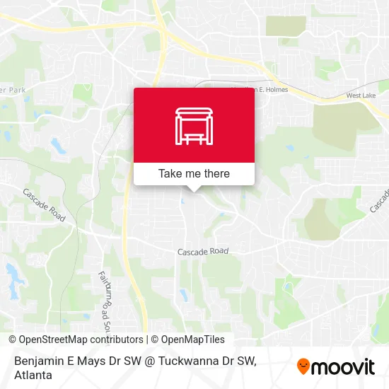 Benjamin E Mays Dr SW @ Tuckwanna Dr SW map