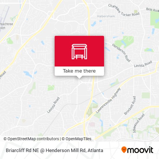 Briarcliff Rd NE @ Henderson Mill Rd map