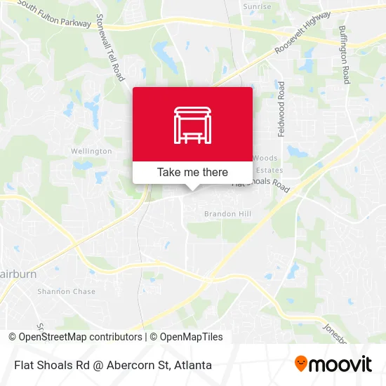 Flat Shoals Rd @ Abercorn St map