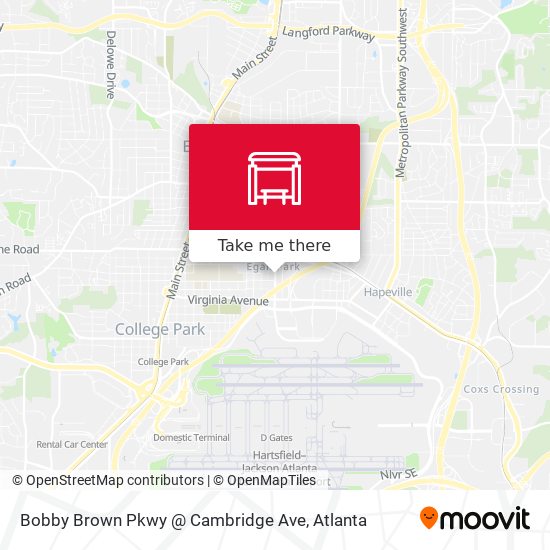 Mapa de Bobby Brown Pkwy @ Cambridge Ave