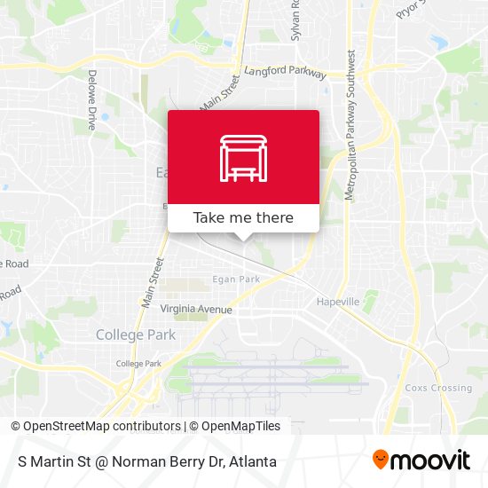 Mapa de S Martin St @ Norman Berry Dr
