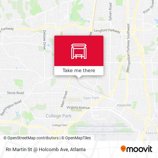 Rn Martin St @ Holcomb Ave map