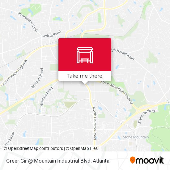 Greer Cir @ Mountain Industrial Blvd map