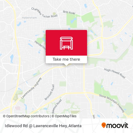 Idlewood Rd @ Lawrenceville Hwy map