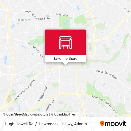 Hugh Howell Rd @ Lawrenceville Hwy map