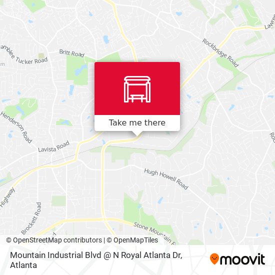 Mapa de Mountain Industrial Blvd @ N Royal Atlanta Dr