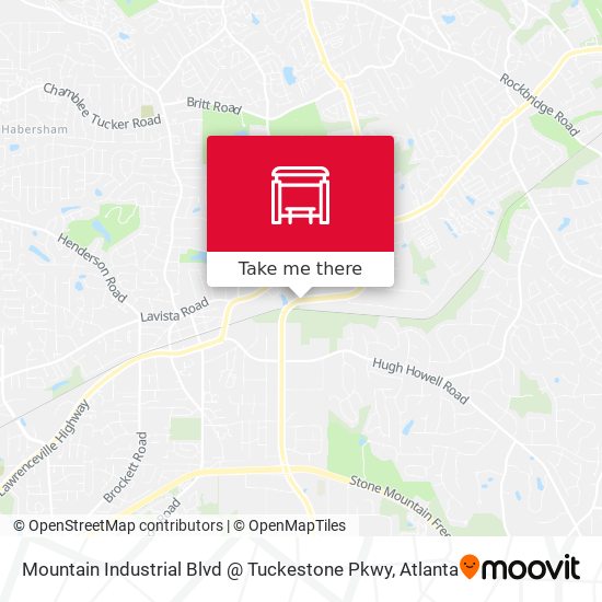 Mapa de Mountain Industrial Blvd @ Tuckestone Pkwy