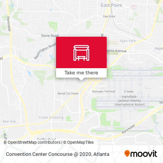 Convention Center Concourse @ 2020 map