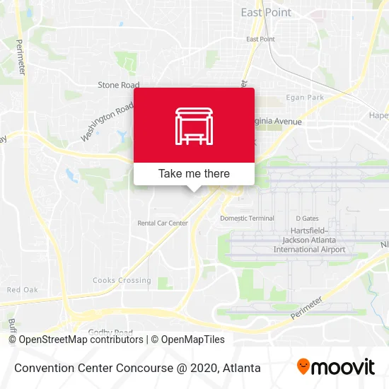 Mapa de Convention Center Concourse @ 2020