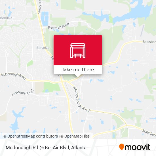 Mcdonough Rd @ Bel Air Blvd map