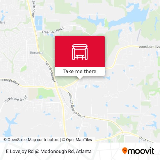 E Lovejoy Rd @ Mcdonough Rd map