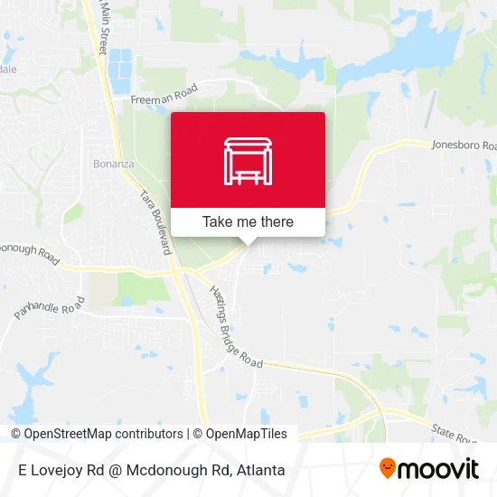 E Lovejoy Rd @ Mcdonough Rd map
