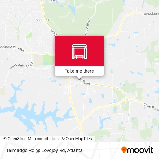 Talmadge Rd @ Lovejoy Rd map