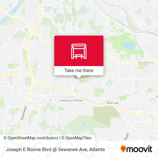 Joseph E Boone Blvd @ Sewanee Ave map