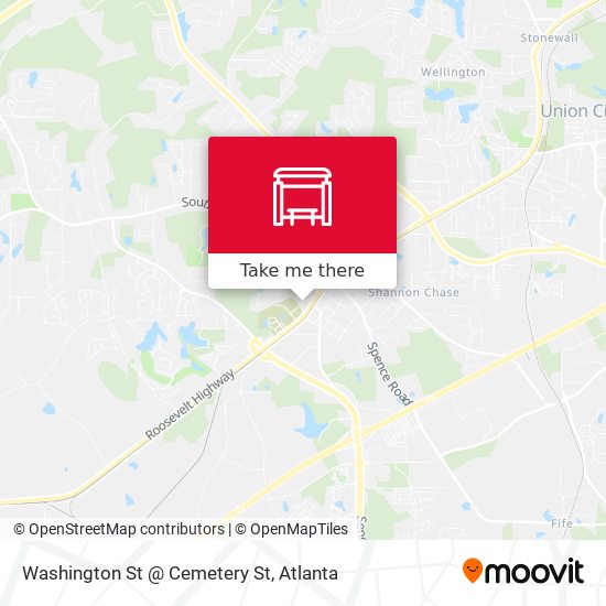 Mapa de Washington St @ Cemetery St