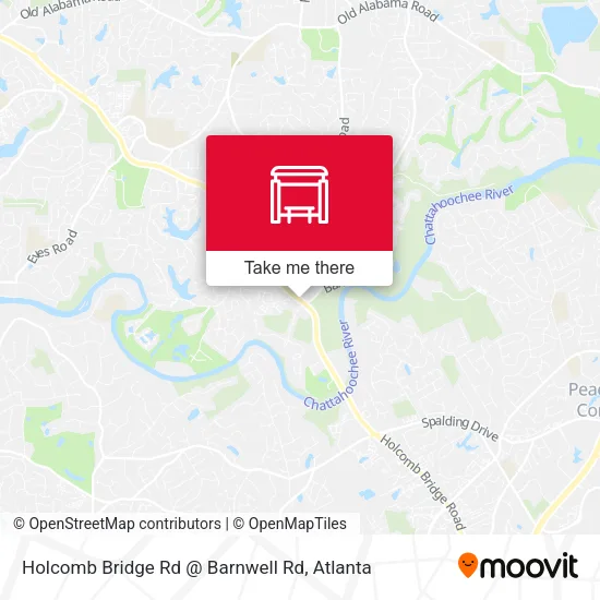 Holcomb Bridge Rd @ Barnwell Rd map