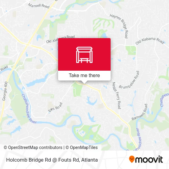Holcomb Bridge Rd @ Fouts Rd map