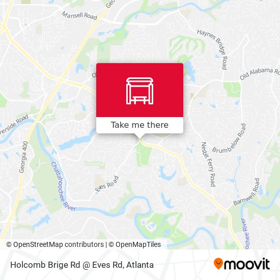Holcomb Brige Rd @ Eves Rd map