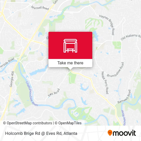 Holcomb Brige Rd @ Eves Rd map