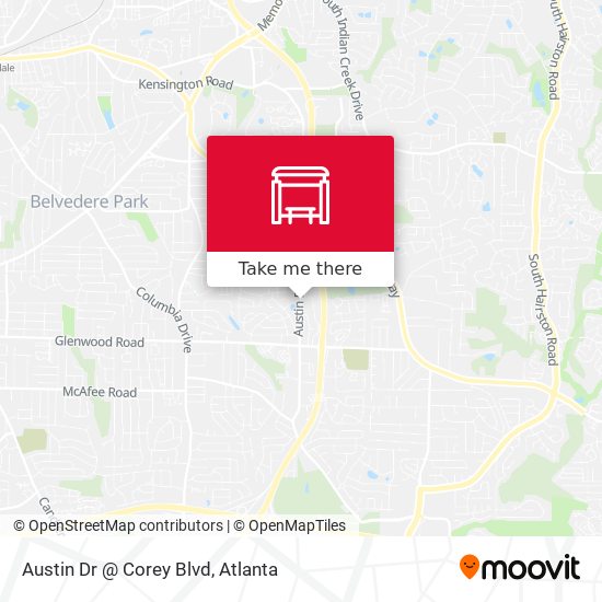 Mapa de Austin Dr @ Corey Blvd