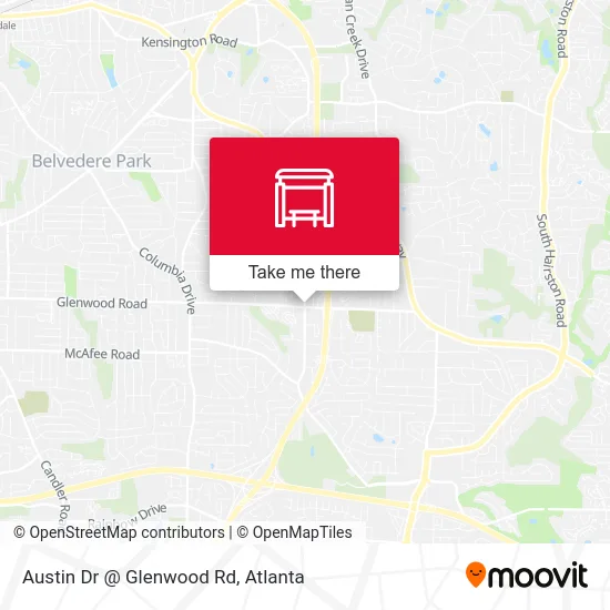 Austin Dr @ Glenwood Rd map