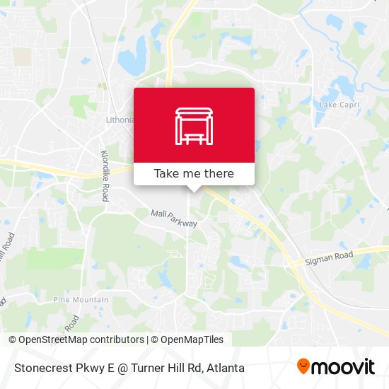 Stonecrest Pkwy E @ Turner Hill Rd map